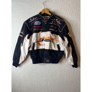 Chase Authentics Dale Earnhardt Jr NASCAR Racing Jacket Chance 2 Snap-on Mens S